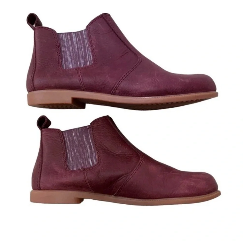 l Kodiak Chelsea Low Rider Boots Leather Red Size 7​